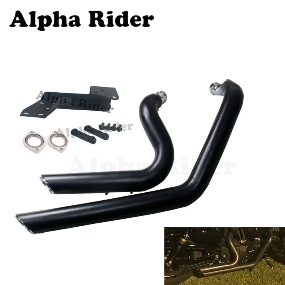 Для Harley Sportster Iron XL883 XL1200 04 13 короткие ошеломленные выхлопные трубы 2005 2006 2007 2008 2009 2010