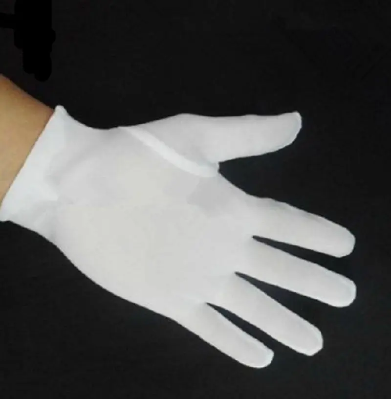 

1 Pair Practical Medium Thick Household Sanitary Gloves White Cotton Polyester Gloves Multipurpose Household Cleaning Tools
