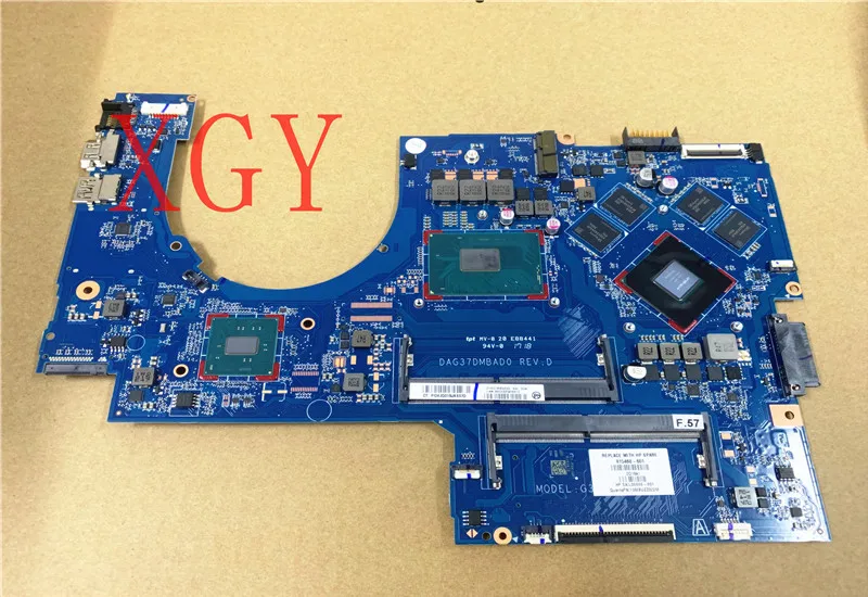 

New 915468-601 L06666-601 For HP for PAVILION 17-AB 17-W motherboard DAG37DMBAD0 1050 N17P-G0-A1 i7-6700HQ SR2FQ 100% test ok