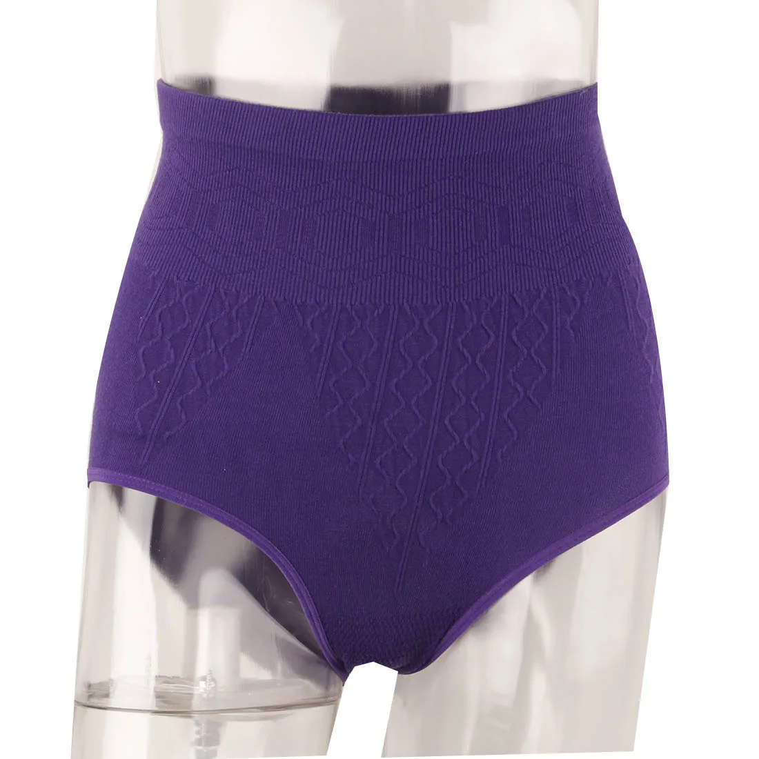 10 шт./лот, сексуальные женские трусики, одноцветные трусы, утягивающие бедра, живот, животик, высокая талия, нижнее белье, Привлекательные трусики, Прямая поставка, черные - Цвет: Фиолетовый