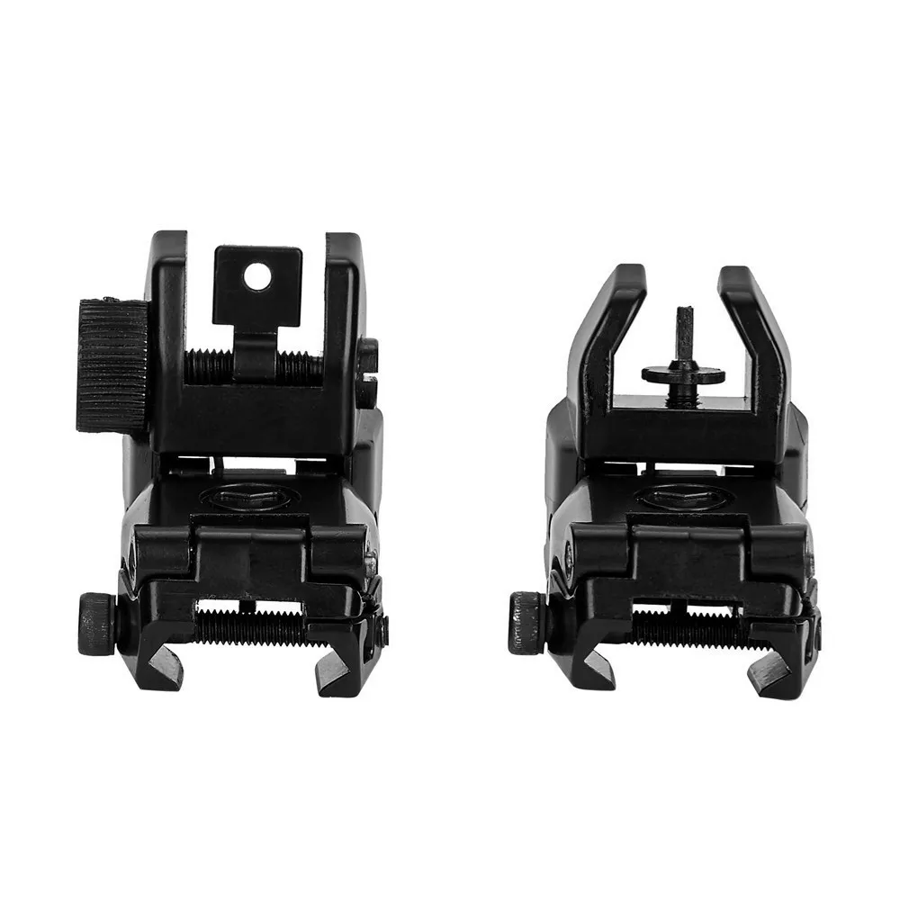 Тактический металлический материал складной откидной прицел задний передний на