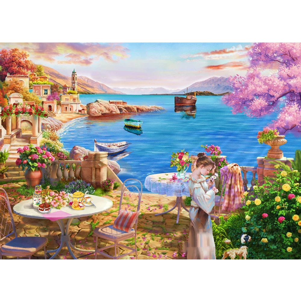 

1000 Pieces Of Puzzle 50x70cm Landscape Free Time Adult Children's Hand Educational Toys Holiday Gifts living Room Decorations