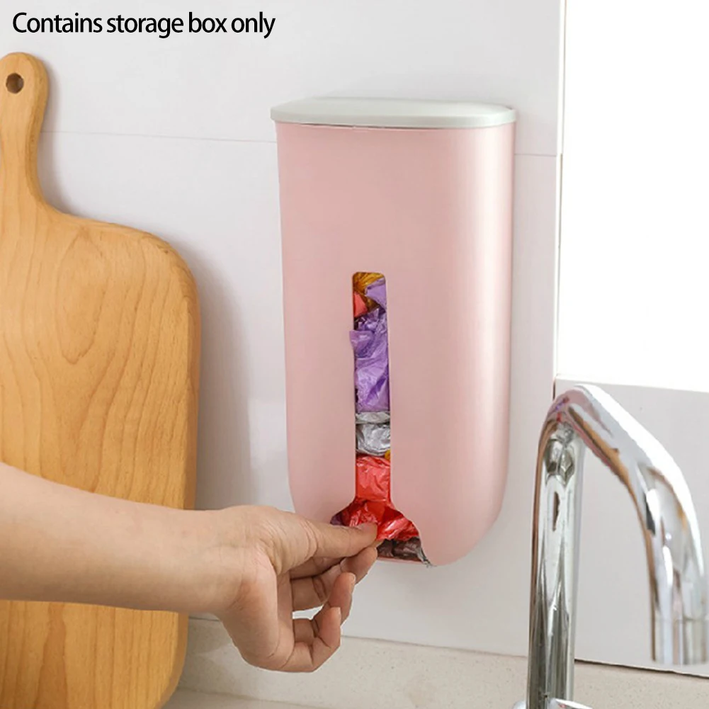 

Настенный Съемный контейнер для мусора, коробка для хранения, аксессуары, самоклеящийся держатель, органайзер, бесплатный дозатор отверсти...