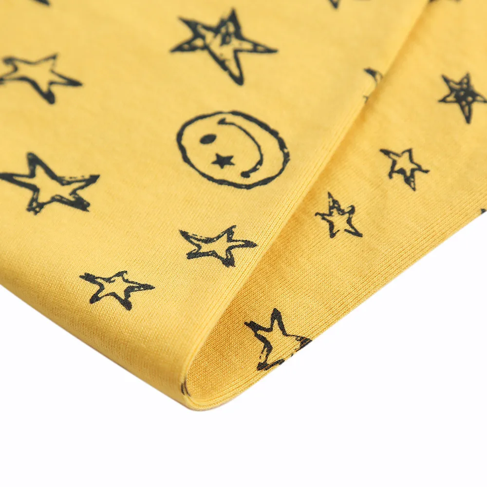 

smiley star Print collar Scarf Children Boy Girl Winter Warm Cotton Korean Style Neckerchief Outside Shawl vetement enfant fille