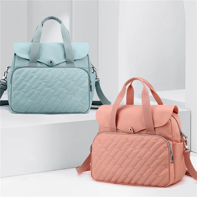 Портативная сумка для детских подгузников сумка-мессенджер подходит