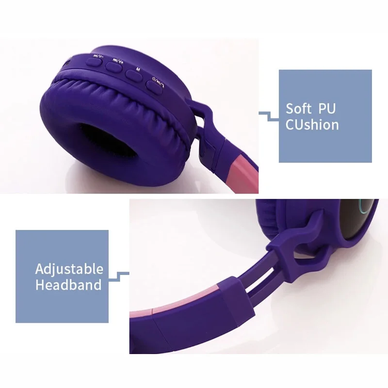 Милые беспроводные bluetooth стереонаушники для молодых людей студенческие Детские