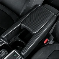 armrest box protective covers carbon fiber car central armrest decorative modification for honda civic 10th 2016 2017 2018 2019