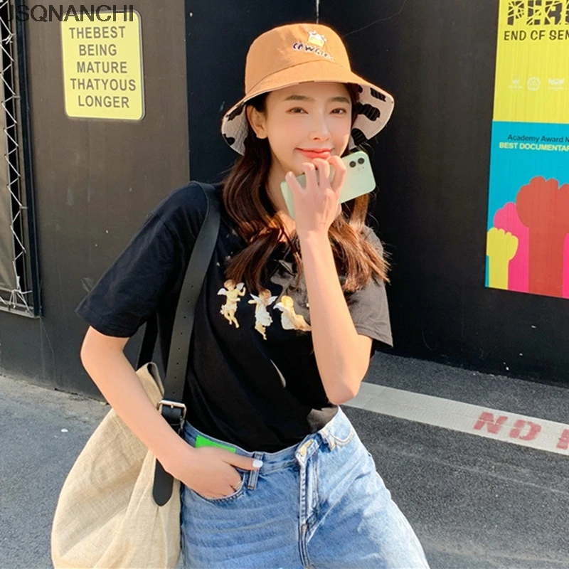 

New Unisex Cotton Bucket Hats Women Summer Sunscreen Panama Hat Men Solid Color Sunbonnet Fedoras Outdoor Fisherman Beach Cap