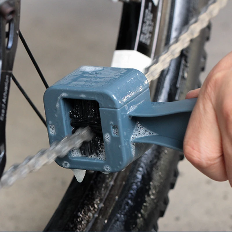 

Bike Cleaning Tool Rim Care Tire Mtb Bicycle Chain Portable Cleaning Brush Plastic Chain Gear Grunge Wheel Brush Motorcycle