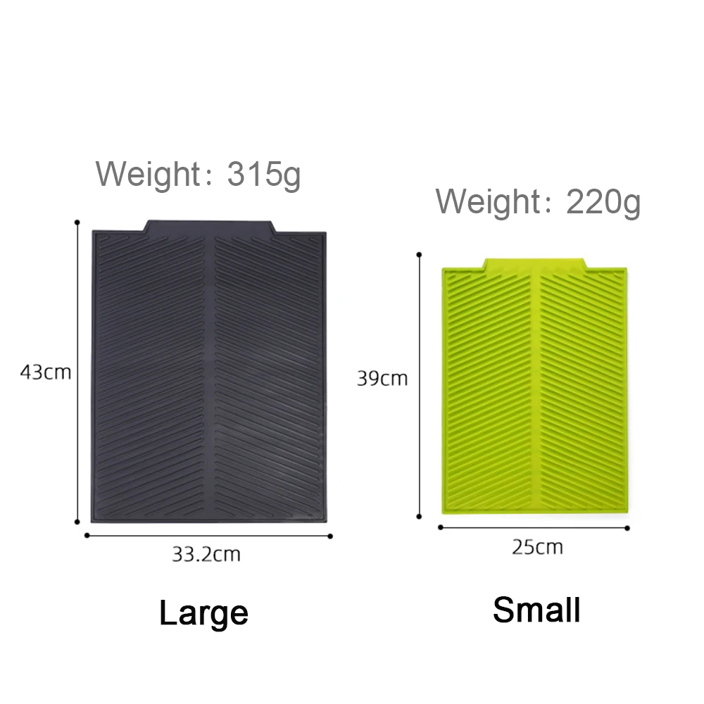 

Silicone Square Dish Drying Mat Heat Resistant Draining Tableware Dishwaser Durable Cushion Pad Dinnerware Table Mat Placemat