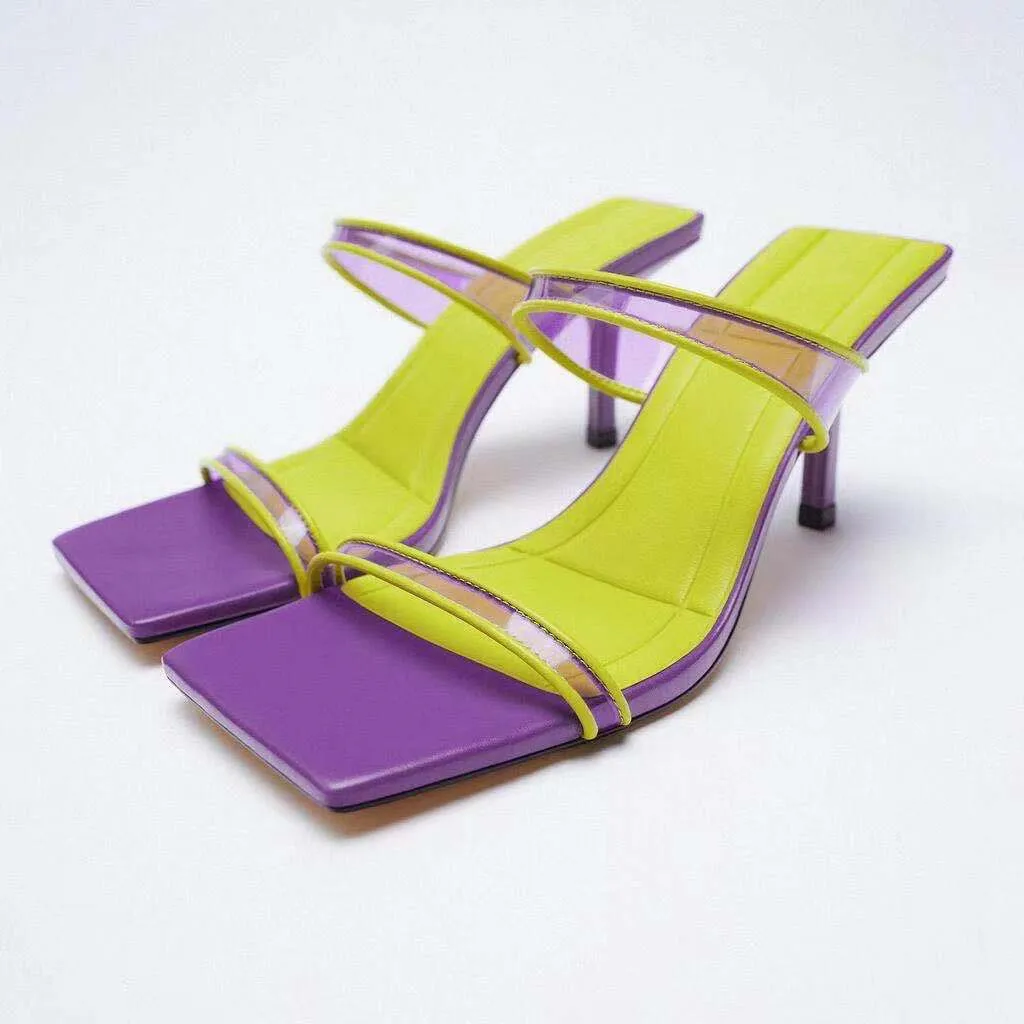 Shoes Women Low Slippers Heels Slides Fashion Beige Heeled Sandals Soft High Summer Flat Luxury Black Scandals Back Strap Basic