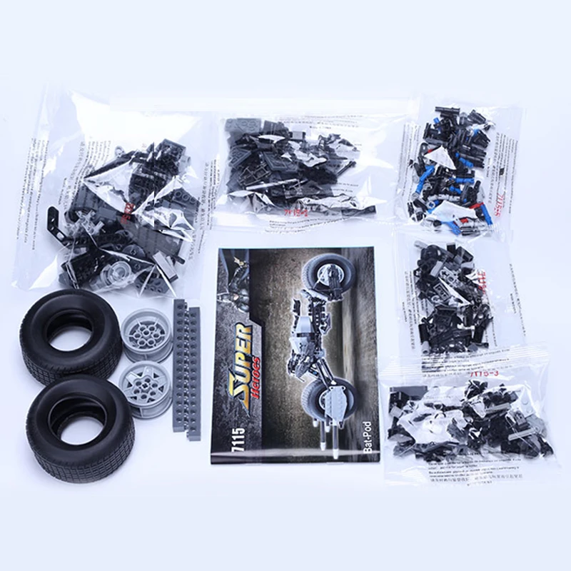 Decool DC Super Heroes Batpod мотоцикл совместимый 5004590 строительные блоки кирпичи