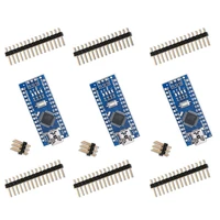 3 pcs arduino pro mini nano v3 0 atmega328p 5v 16m microcontroller kit without usb cable for arduino nano v3 0