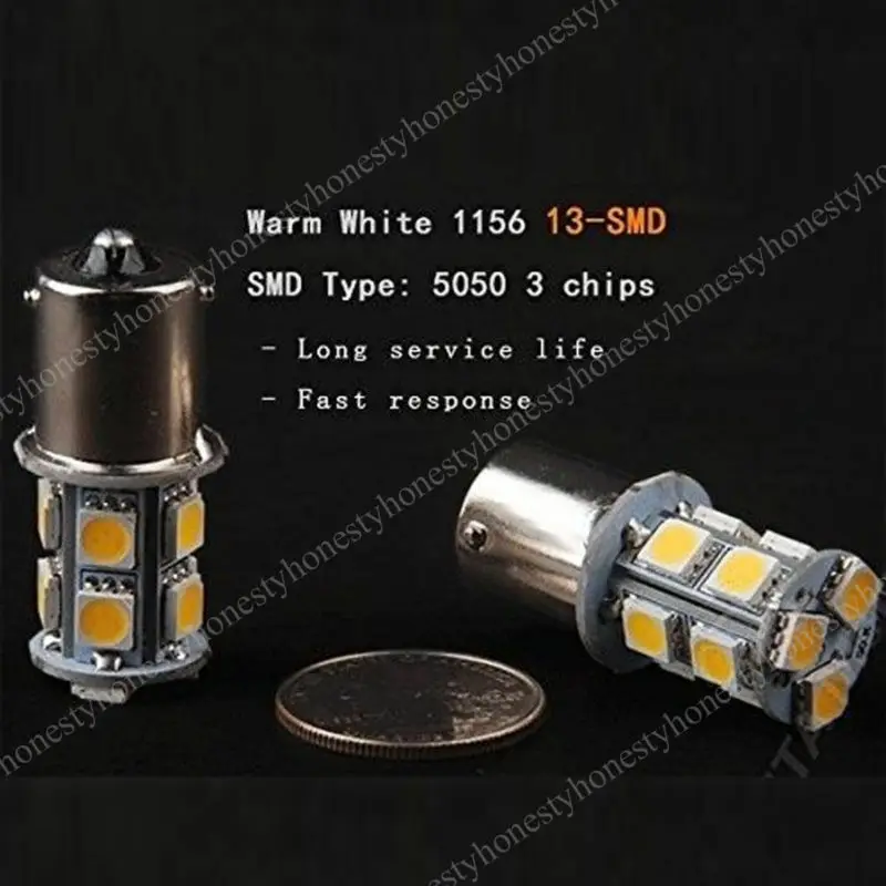 

1 шт., белая светодиодная лампа 1156, внутренняя подсветильник ка 13SMD 12V