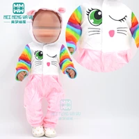dolls clothes for43cm toy born dolls accessories cartoon cartoon piece crawling baby clothes