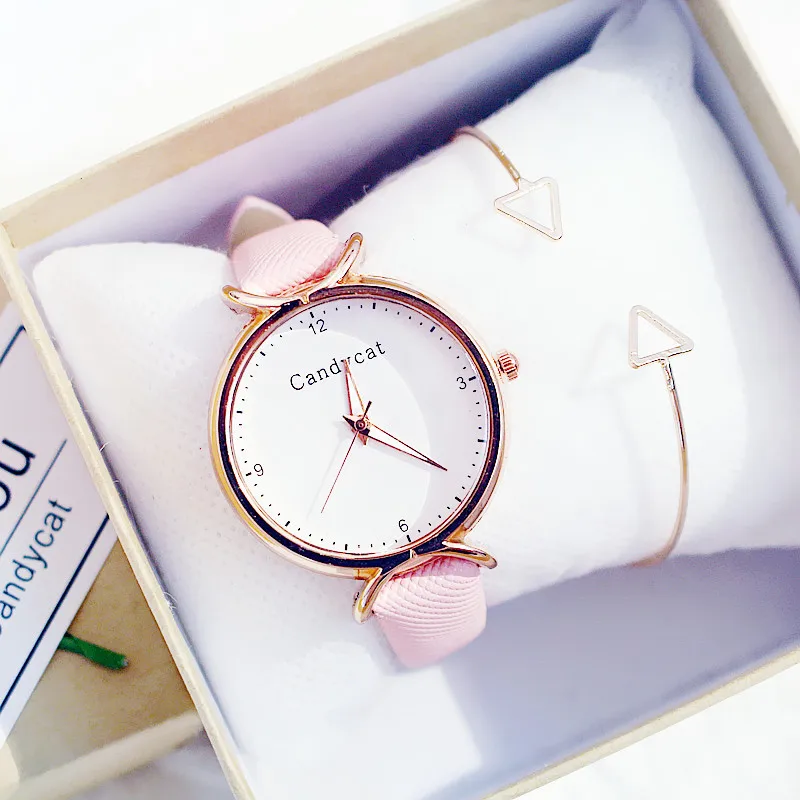 

Fashion PU Leather Women Watches Ladies Rose Gold Dial Waterproof Female Wristwatch Girls Colorful Clock Hour Relogio Feminino