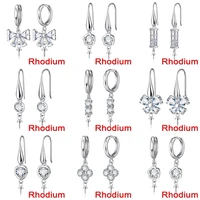 fine jewelry component for women diy jewelry high quality earrings jewelry findings various kind for choice wholesale 925 silver