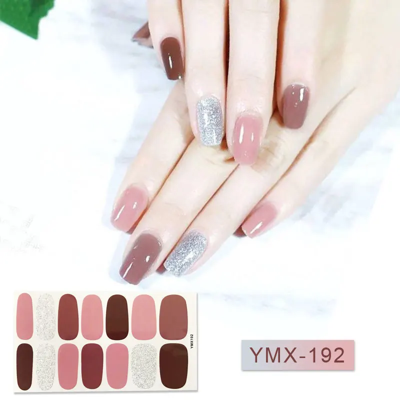 1 лист стикеров для нейл арта смешанный дизайн клейкие обертывания полное