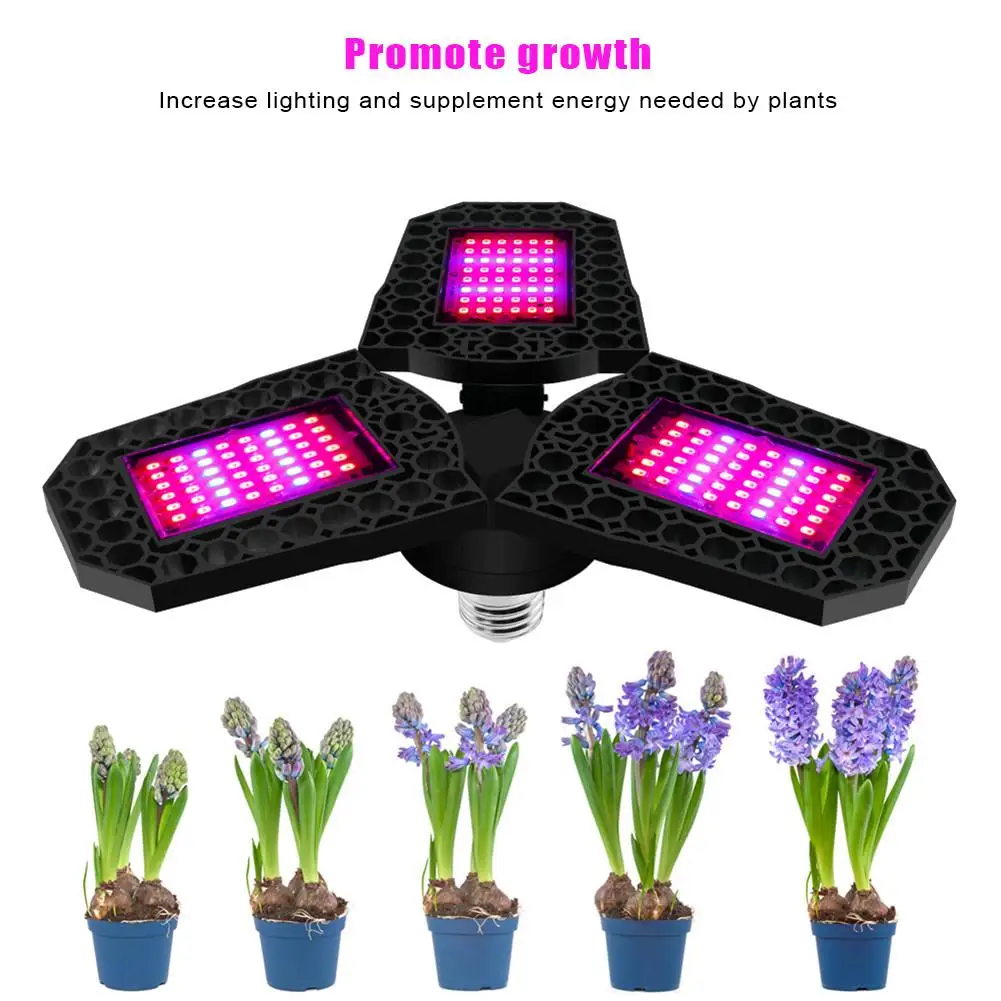 

2835 LED Grow Light 40W 1270LM Foldable Full Spectrum Plant Growing Lamps For Indoor Plants Seed Flowers Seedling