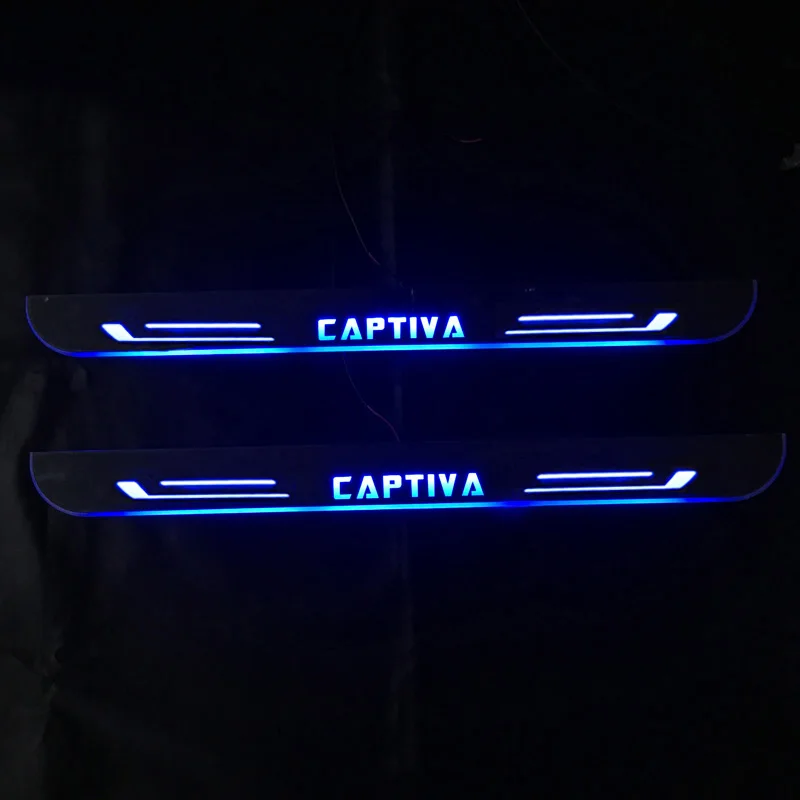 Автомобильный светодиодный дверной порог для Chevrolet Cruze Captiva Malibu Camaro Aveo Trax |
