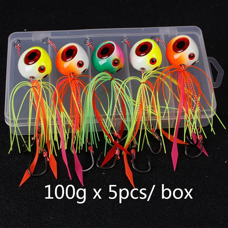 100g x 5 pcs 60 г 100 г 120 г 150 г 200 г Тай кабура слайдер Мормышка с грузилом свинец отсадка морская приманка Тай резинки красный Snapper морские рыболовные приманки лодка - Цвет: 100g x 5 pcs