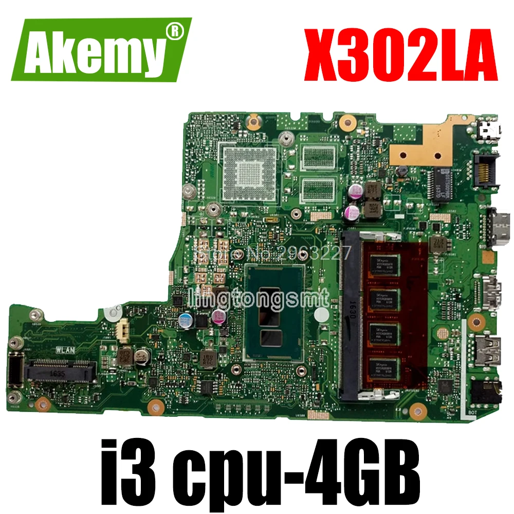

X302LA для For For For For Asus X302LJ X302L материнская плата с i3 4G RAM интегрированная графическая карта DDR3 Материнская плата