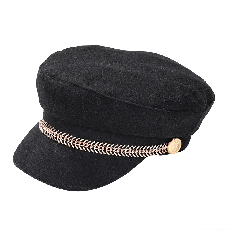 Женская Мягкая восьмиугольная кепка военный газетчик Осень зима британский