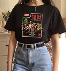 Женская футболка с коротким рукавом kuakuayu HJN, надпись Let Summon Kaiju, японская нэма, Ультрамен и монстры, хлопковая Футболка с забавным принтом