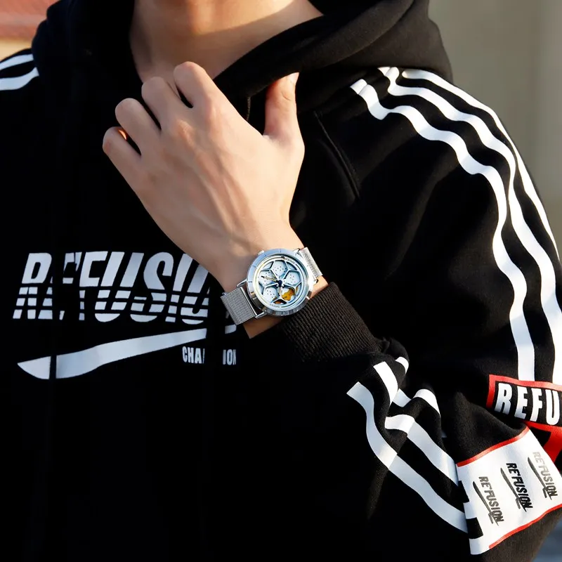 [Вращение на 360 °] SANDA 2021 лидер продаж кварцевые мужские часы специальные гонки и