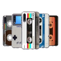 vintage cassette tape retro style for samsung a30 s a40 s a2 a20e a20 s a10s a10 e a90 a80 a70 s a60 a50s transparent phone case