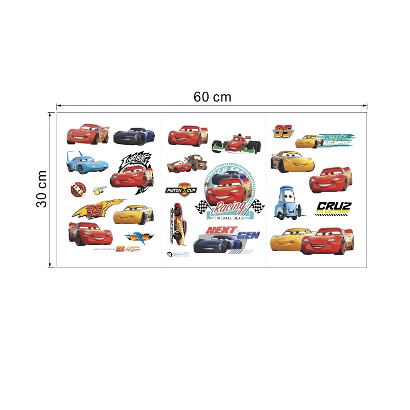 Мультфильм 3d наклейки на стену автомобиля для детской комнаты или спальни Наклейка на стену DIY ПВХ художественная роспись