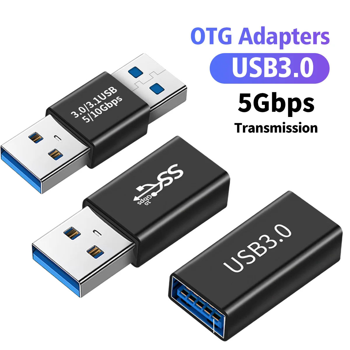 

SeynLi 5Gbps USB 3.0 OTG Adapter USB A Male To USB-A Male/Female Converter For Macbook Samsung Xiaomi Huawei USBA OTG Connector