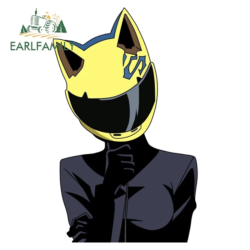 

EARLFAMILY 13 см x 8 см Celty Sturluson Peeker Автомобильная наклейка аниме Durarara Waifu наклейка JDM Window наклейка на багажник мультяшный Стайлинг автомобиля