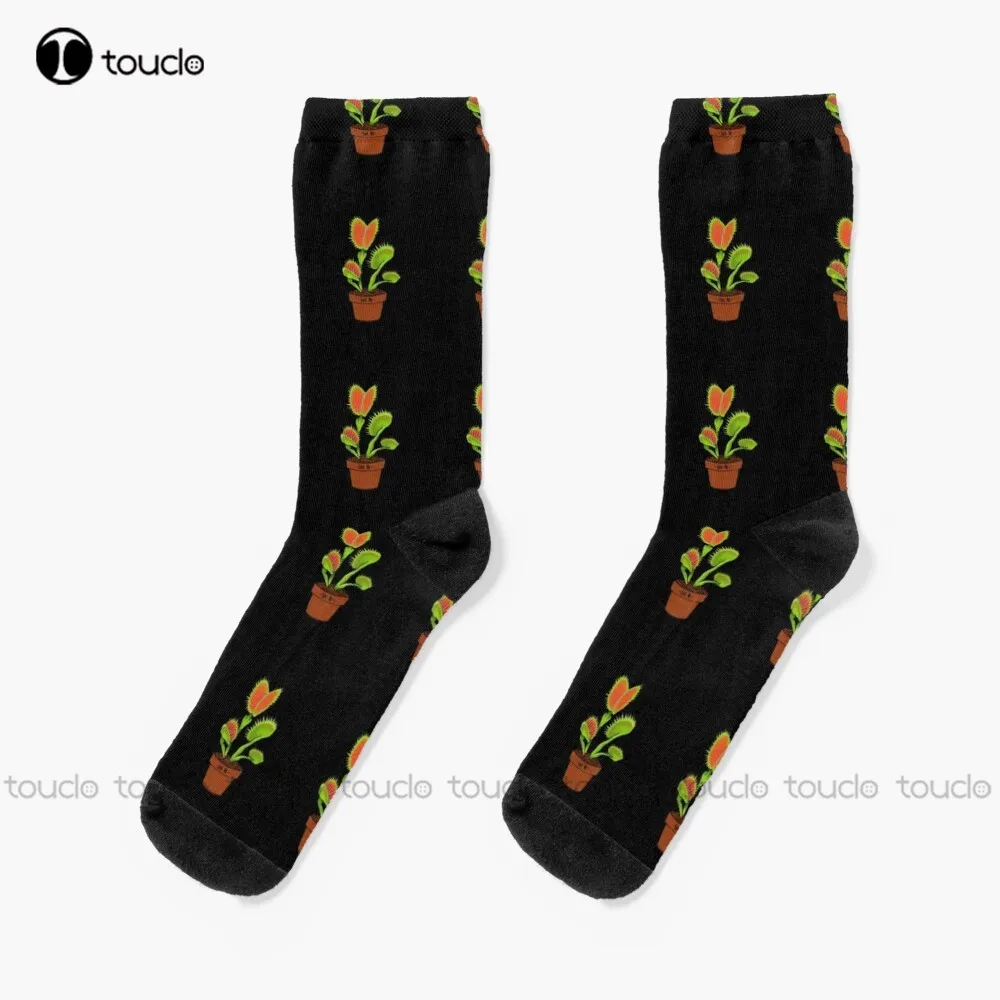 

Botanical Plant Carnivorous Plant Dionaea Musciplua | Venus Fly Trap Socks High Socks Women Personalized Custom Christmas Gift