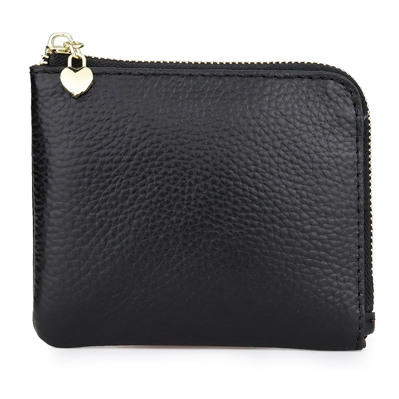 

Novelty Head-Layer Cowhy Zipper Zero Wallet Korean Version Of The 100-Pack Clutch Fashion Small Women Purse Ladies Key Bag