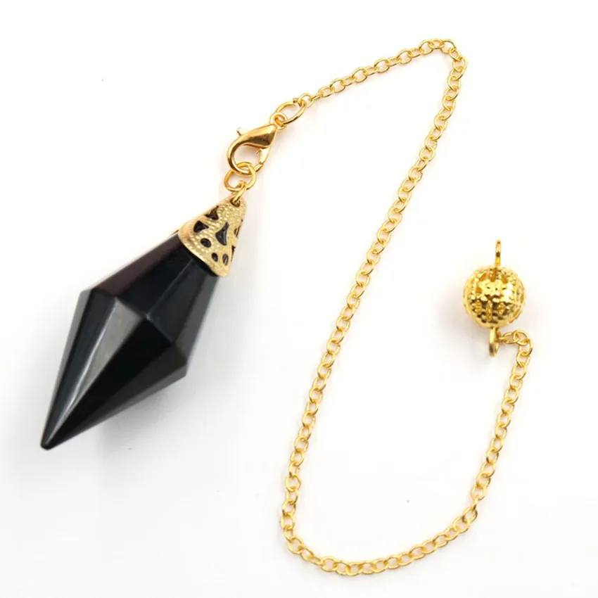 FYJS уникальный светильник желтое золото Цвет Пирамида тигровый глаз подвеска в