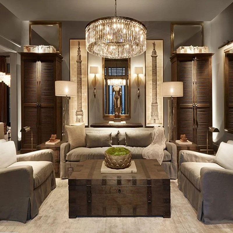 Американский RH стекла с украшением в виде кристаллов трубки Потолочный