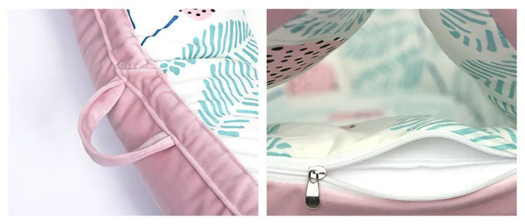 Портативная детская кроватка для новорожденных дорожная складная бампер