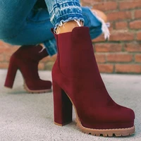 leopord sexy heeled ankle boots wedges chelsea boots large size high heels women shoes female boot springautumn 2021 new