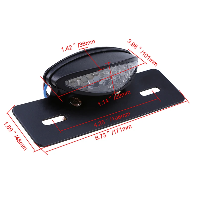 Кронштейн для номерного знака мотоцикла стоп сигнал Кафе Racer Harley Suzuki Yamaha Kawasaki