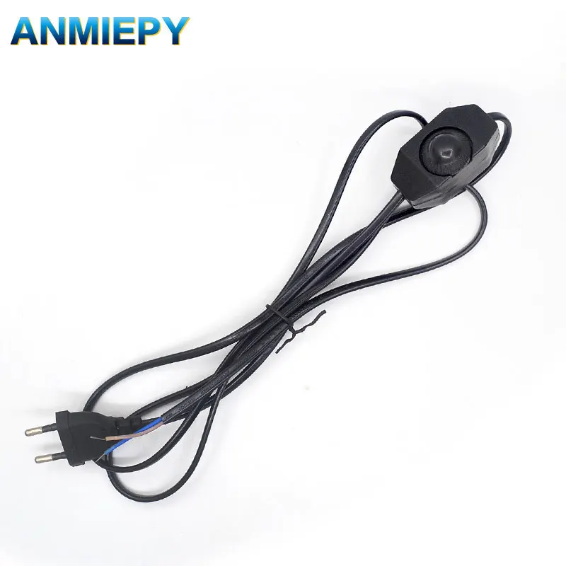 1 8 м черный и белый переключатель штепсельная вилка европейского стандарта