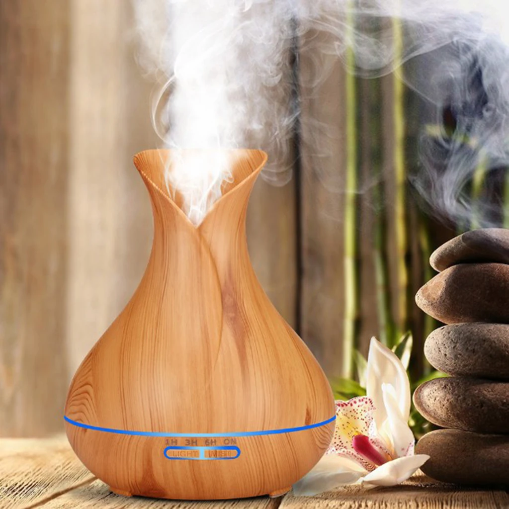 

Wood Grain Essential Oil Aroma Diffuser Aromatherapy Humidifier Air Purifier