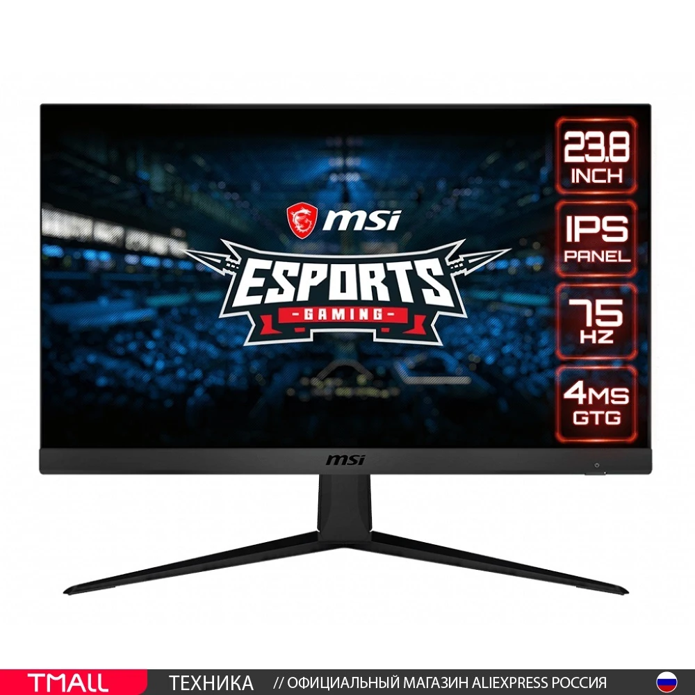 Монитор игровой 23.8"MSI Optix G241V E2 IPS 1920x1080 250кд/м2/1мс/178 / 178 °/FreeSync/HDMI/DisplayPort черный(9S6-3BA71T-022)