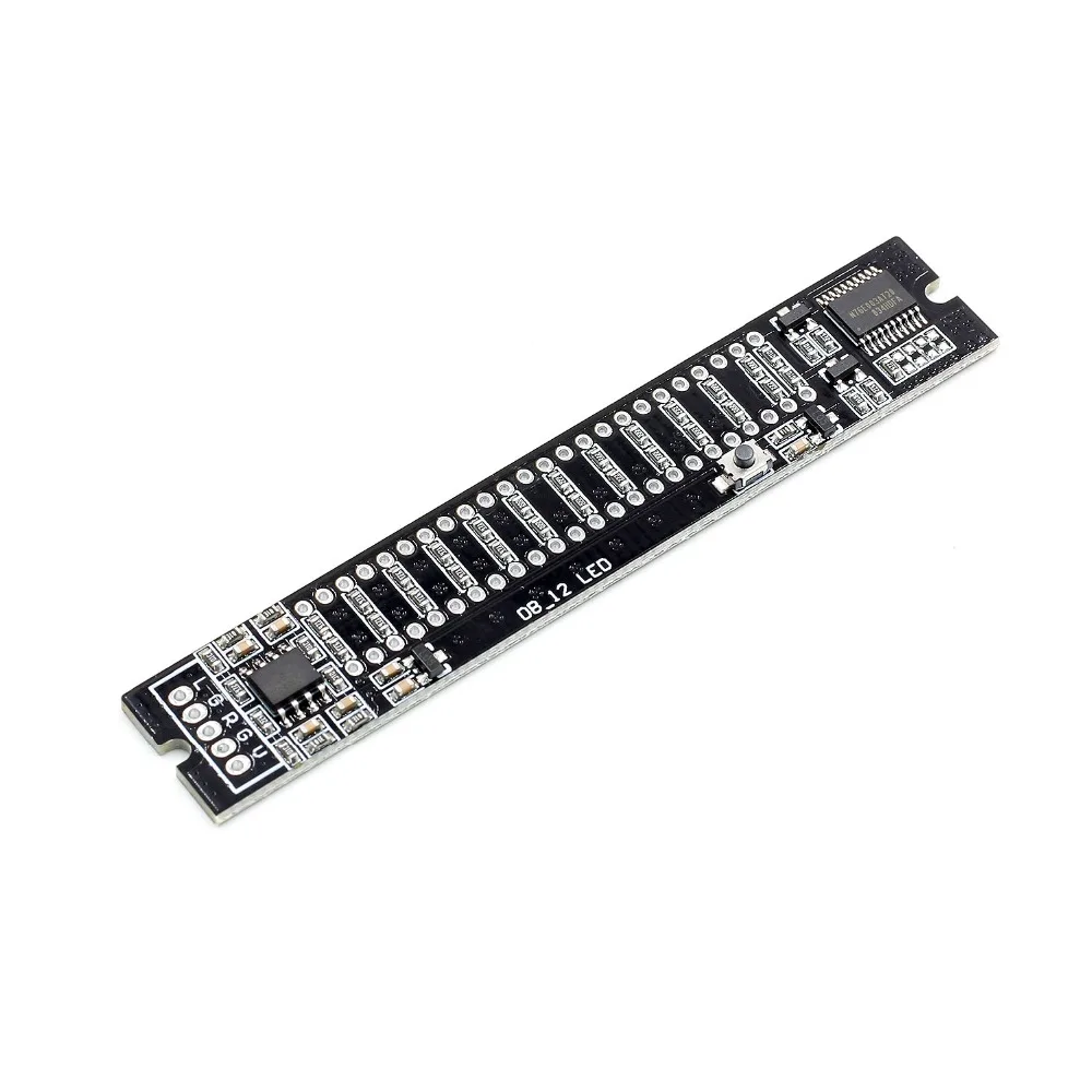 Мини двойной 12 уровень индикатор VU метр стерео усилитель доска регулируемый