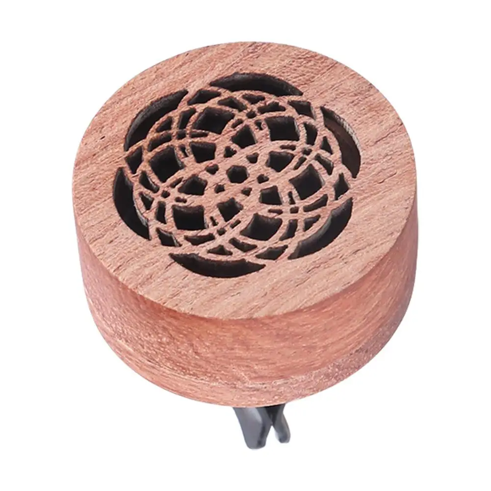 

Car Aromatherapy Essential Oil Diffuser Wooden Car Air Freshener With Vent Clip Flower Air Vent Clips Car Diffusers For Essen