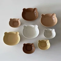 ceramic pudding bowl bear head noodle bowl plate cute dessert bowl childrens rice bowl soup salad home
