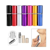 10ml mini portable for travel aluminum refillable perfume bottle with sprayempty cosmetic containers with atomizer hot sale