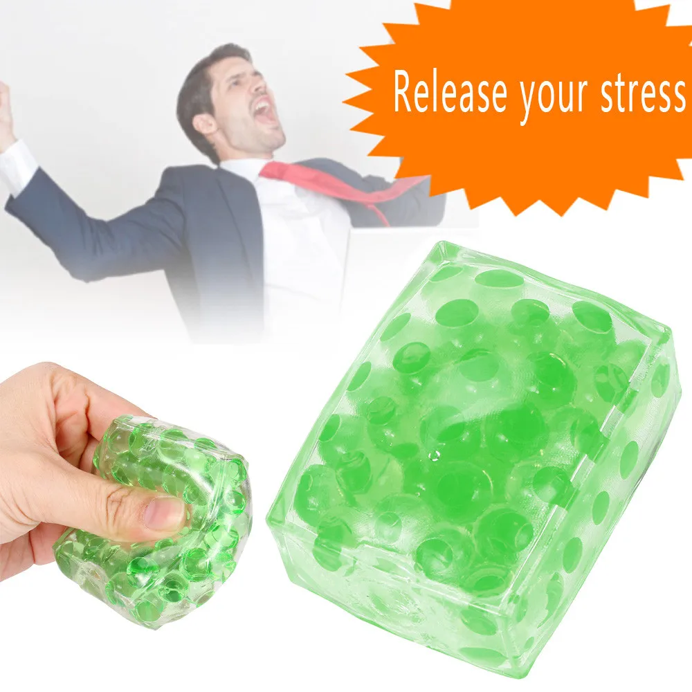 

Spongy Bead Stress Ball Toy Squeezable Stress Squishy Toy Stress Relief Ball Rebound Vent Decompression Sensory Fidget Juguetes
