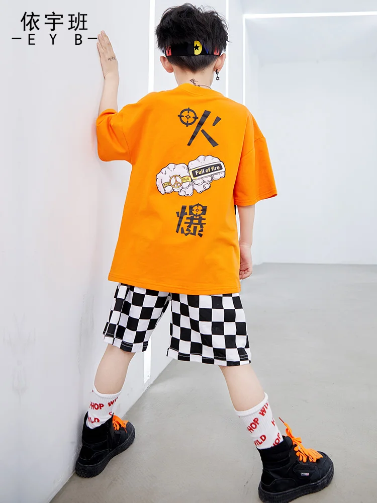 Танцевальная одежда в Корейском стиле с длинными рукавами для мальчиков и