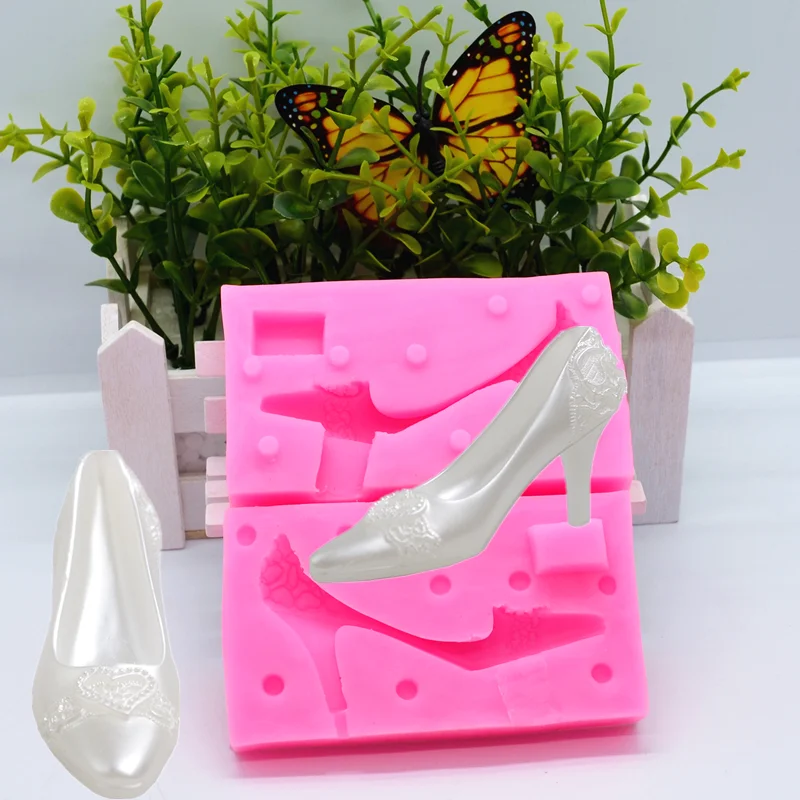 

3d High Heels Silicone Mold Kitchen Baking Tool DIY Pastry Dessert Fondant Resin Moulds Cake Chocolate Lace Decoration Supplies